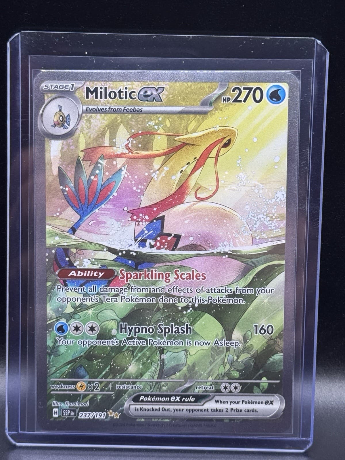 The Pokémon Company Milotic ex 237/191 SV08 Surging Sparks SIR Holo Eng