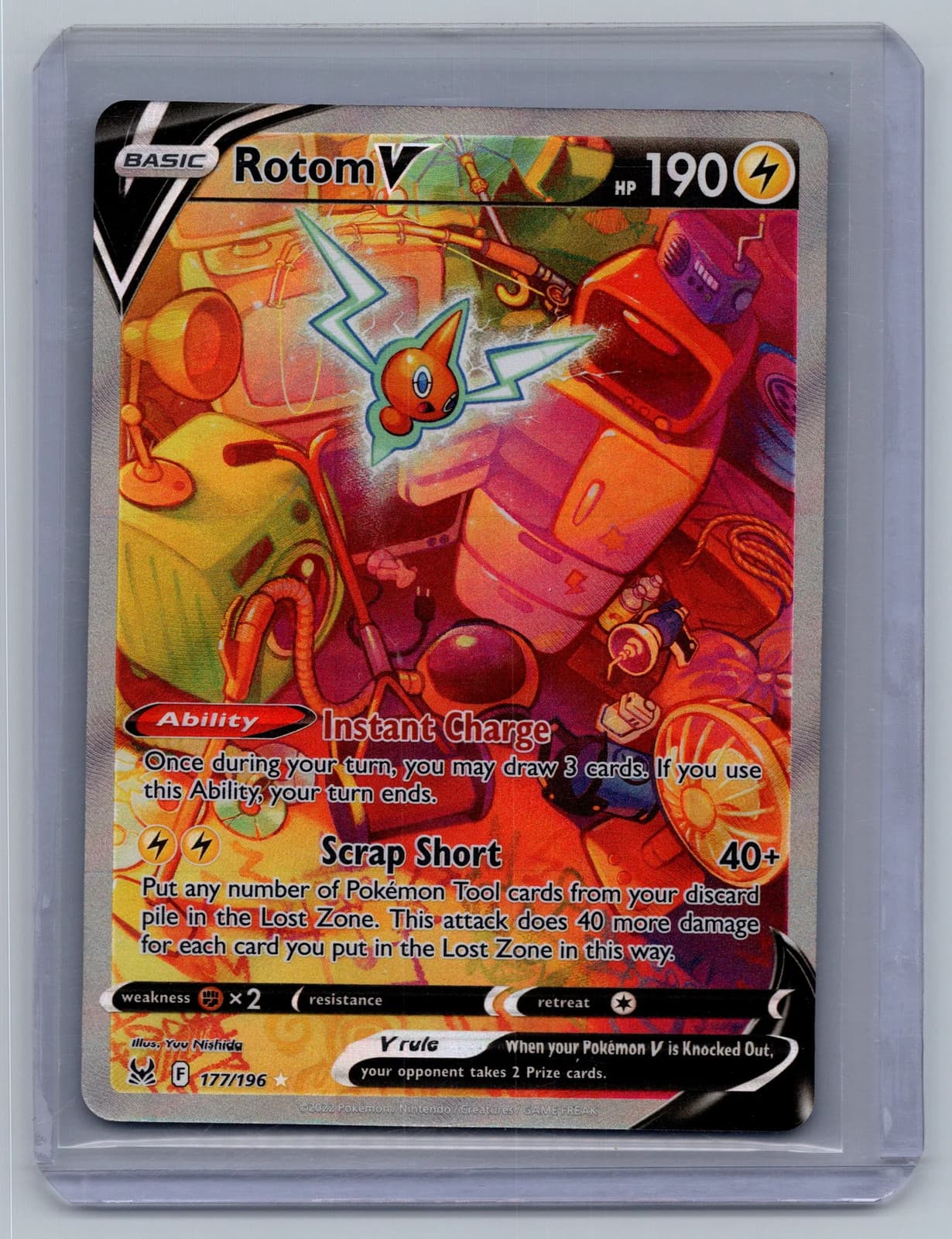 2022 Lost Origin Rotom V Alt Art #177/196