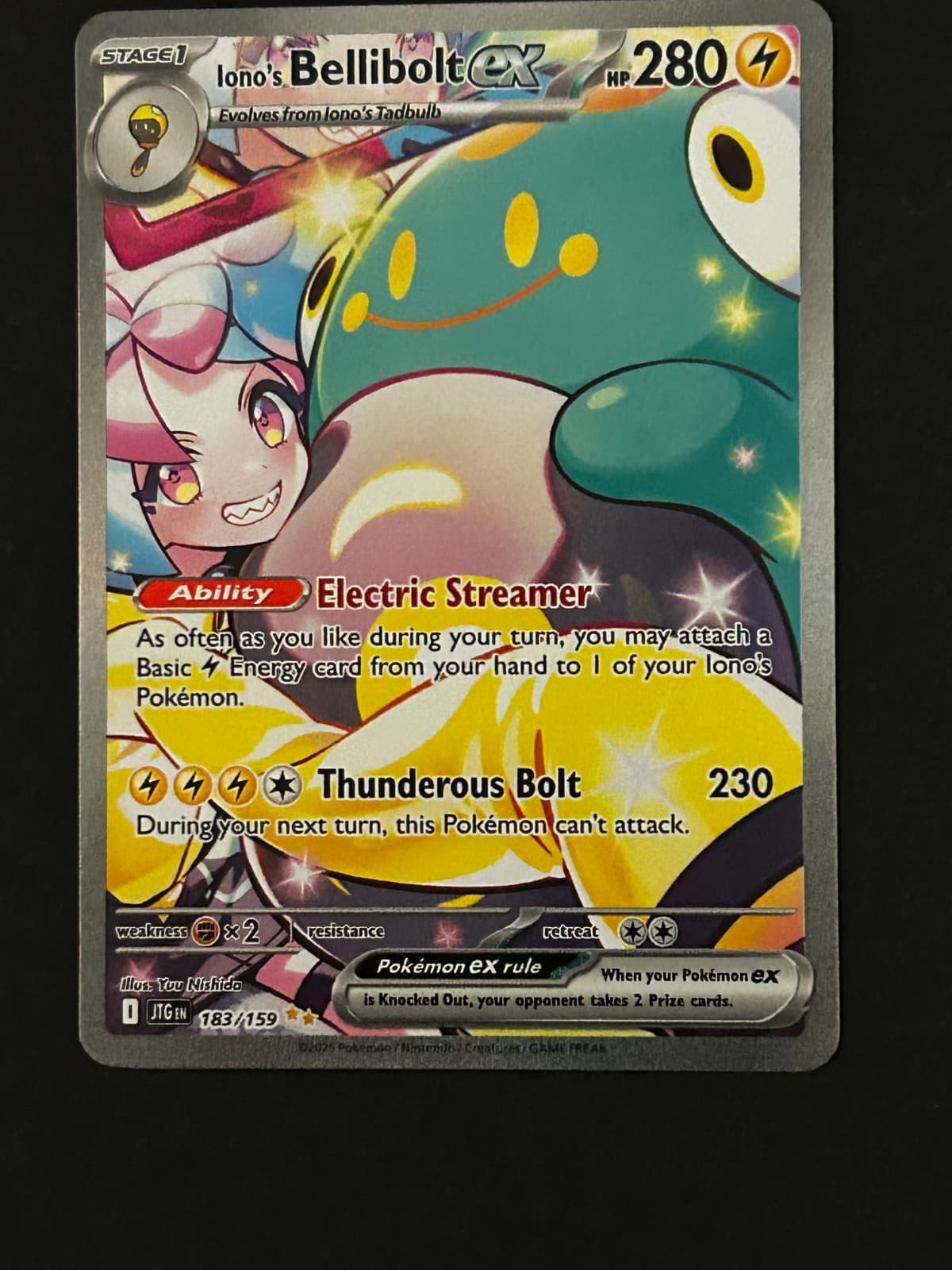 Iono's Bellibolt ex 183/159 Sv09: Journey Together Holo