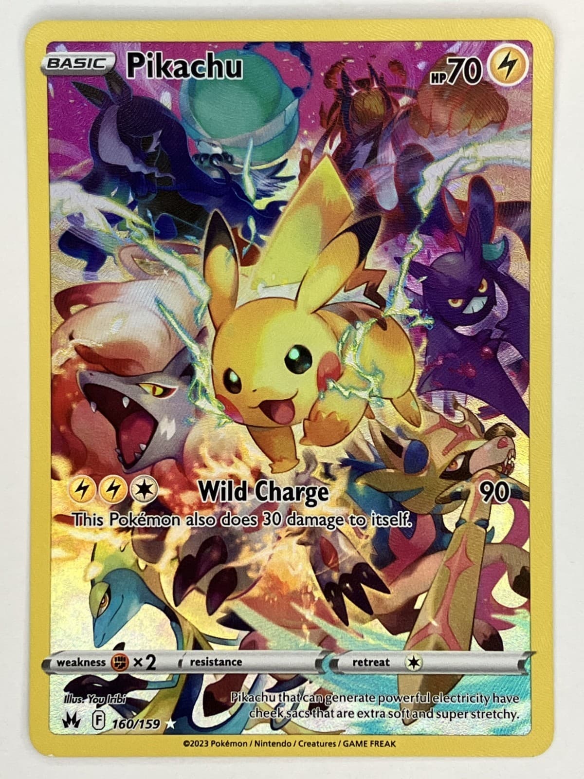 Pikachu NM 160/159 SWSH: Crown Zenith Pokemon TCG Holo