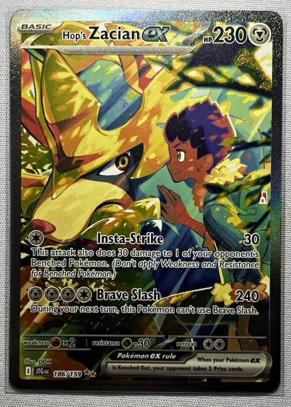 Hop's Zacian ex - 186/159 - SV09: Journey Together (JTG)