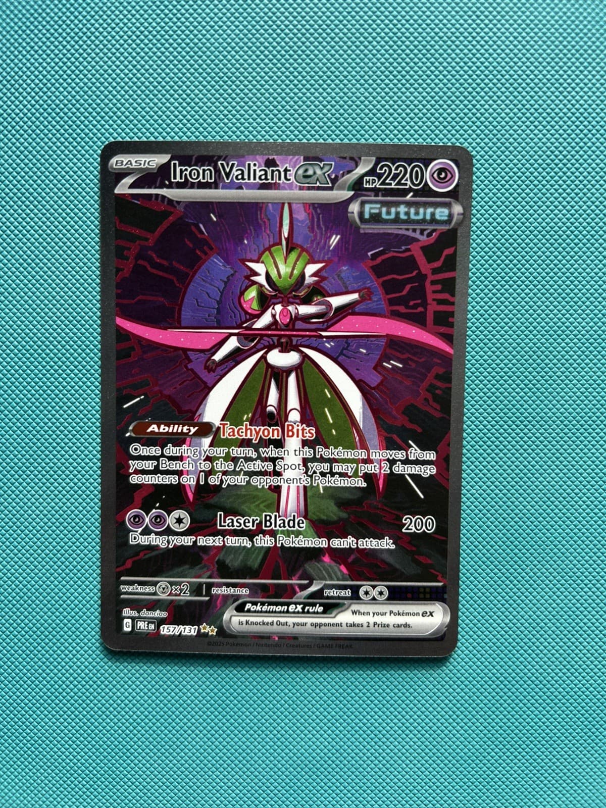 Pokémon TCG Iron Valiant ex 157/131 SIR Prismatic Evolutions NM