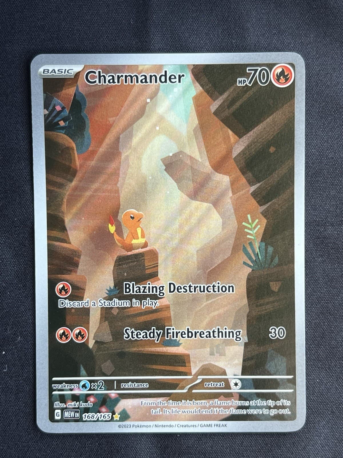 Pokemon TCG - Charmander 168/165 SV: Scarlet & Violet 151 Illustration Rare Holo