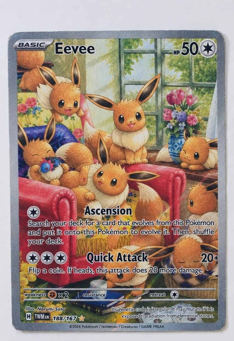 MINT Eevee 188/167 Sv06: Twilight Masquerade Holo