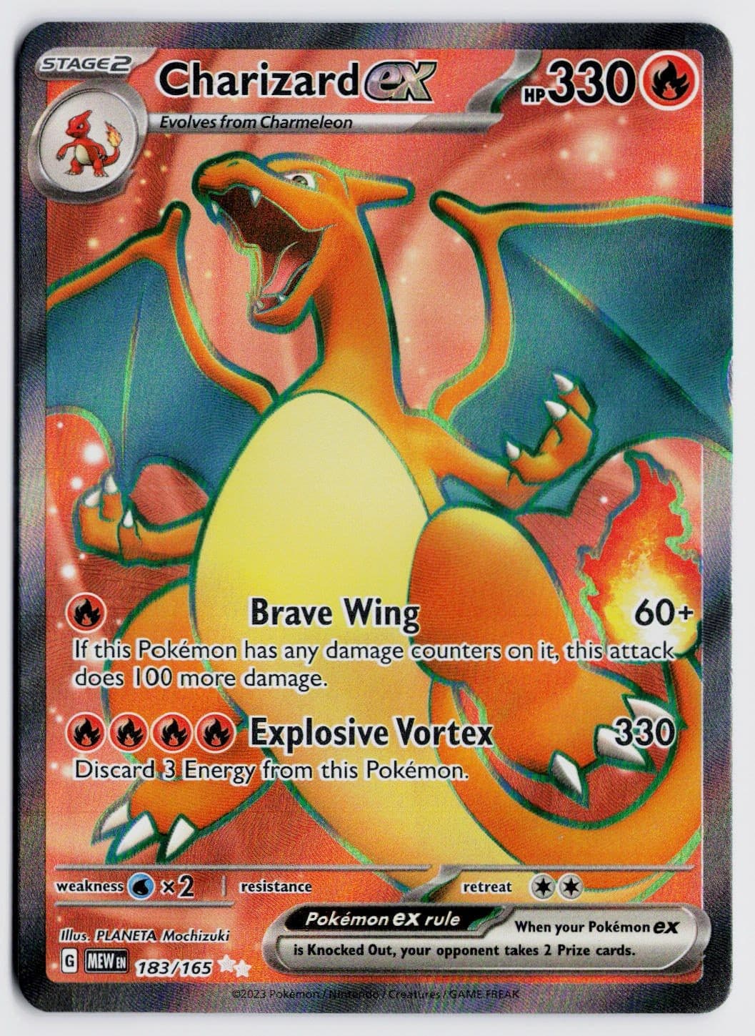 Charizard ex 183/165 Ultra Rare - SV: Scarlet & Violet 151 EN NM