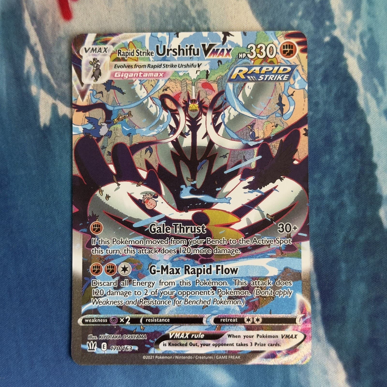 Pokemon TCG | Rapid Strike Urshifu VMAX Alternate Art 170/163 Battle Styles