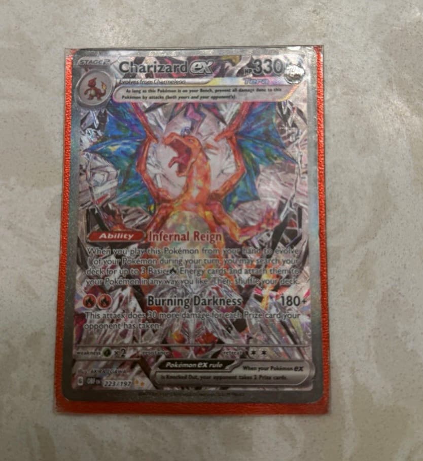 Charizard ex 223/197 SV03 Obsidian Flames SIR Holo English 330HP Egawa