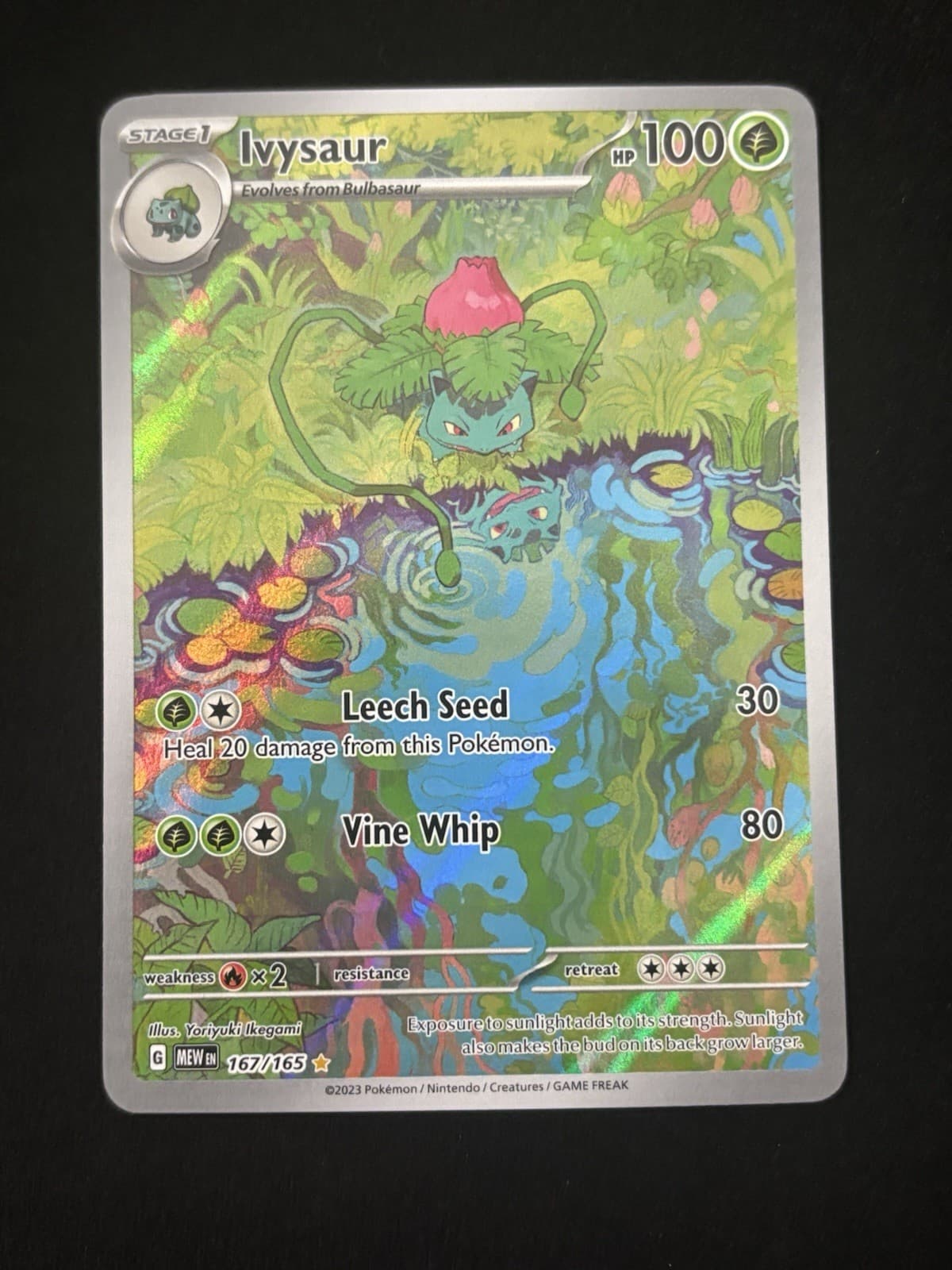 Ivysaur 167/165 Sv: Scarlet & Violet 151 Holo Pokémon TCG - NM