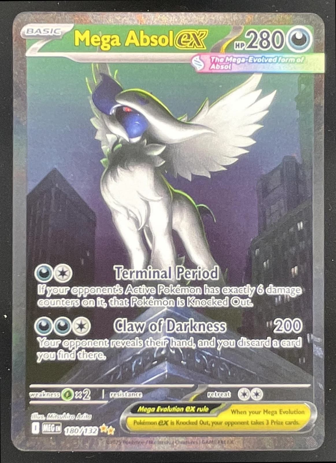 2025 Pokemon Mega Evolution #180/132 Mega Absol ex Special Illustration Rare