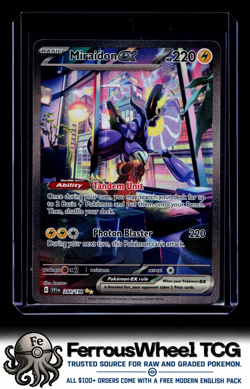Miraidon ex 244/198 - SV01: Scarlet & Violet Base Set - (NM)