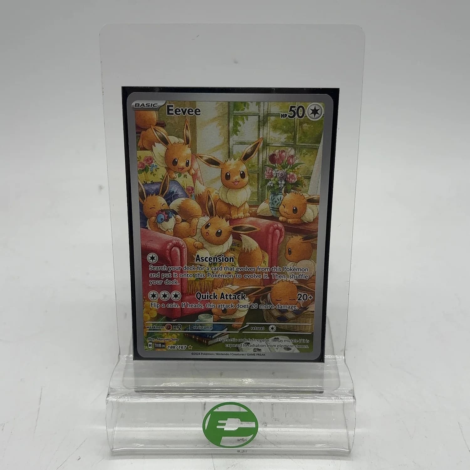 Pokémon TCG Twilight Masquerade Eevee 188/167 Illustration Rare English