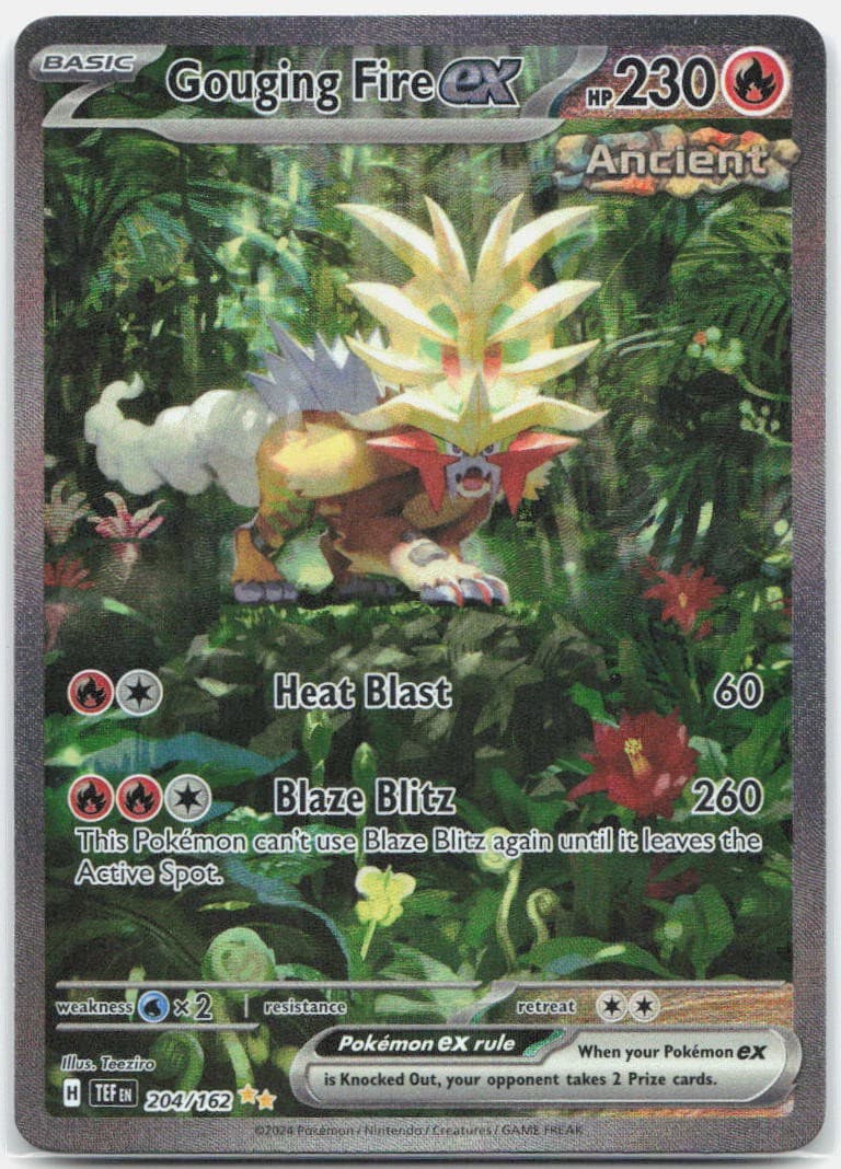 Gouging Fire ex Holo Special Illustration Rare SV05: Temporal Forces 204/162 NM