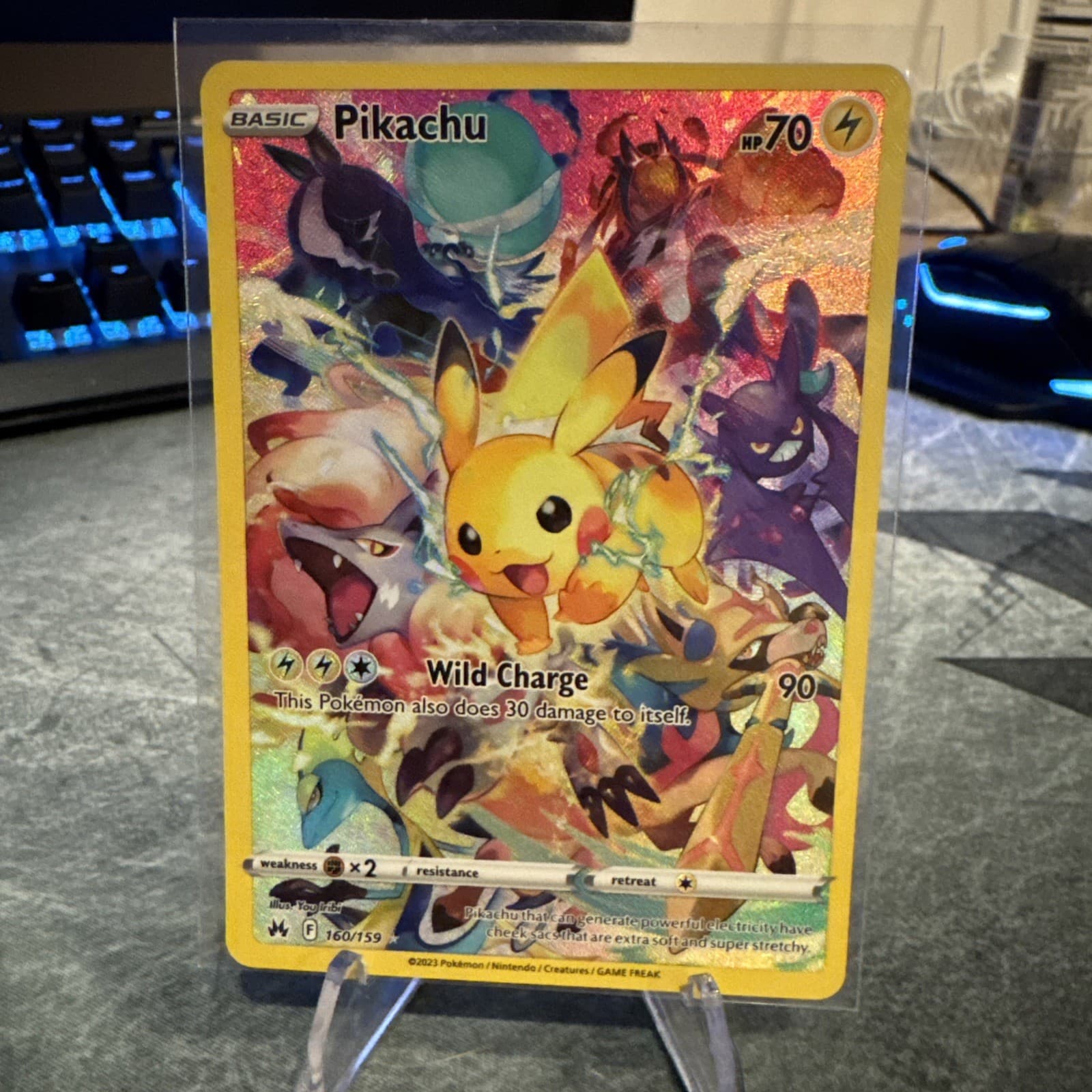 NM Pikachu (Secret) 160/159 SWSH: Crown Zenith Holo