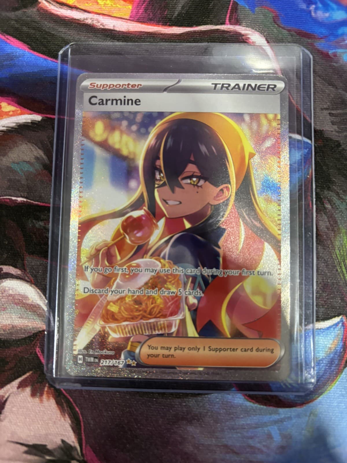 Carmine 217/167 Special Illustration Rare Twilight Masquerade Pokemon NM Holo