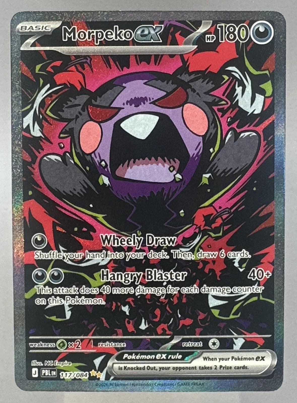2026 Pokemon Pitch Black Morpeko ex Special Illustration Rare #117/084 NM