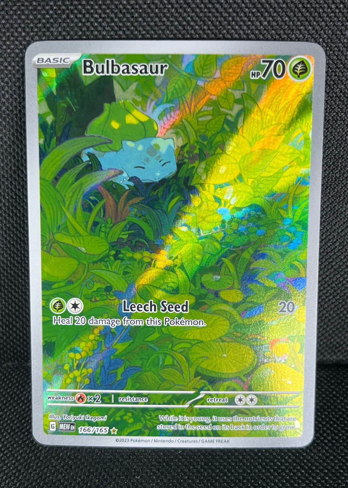 2023 Pokemon SV: Scarlet & Violet 151 Bulbasaur Illustration Rare #166/165 NM/M