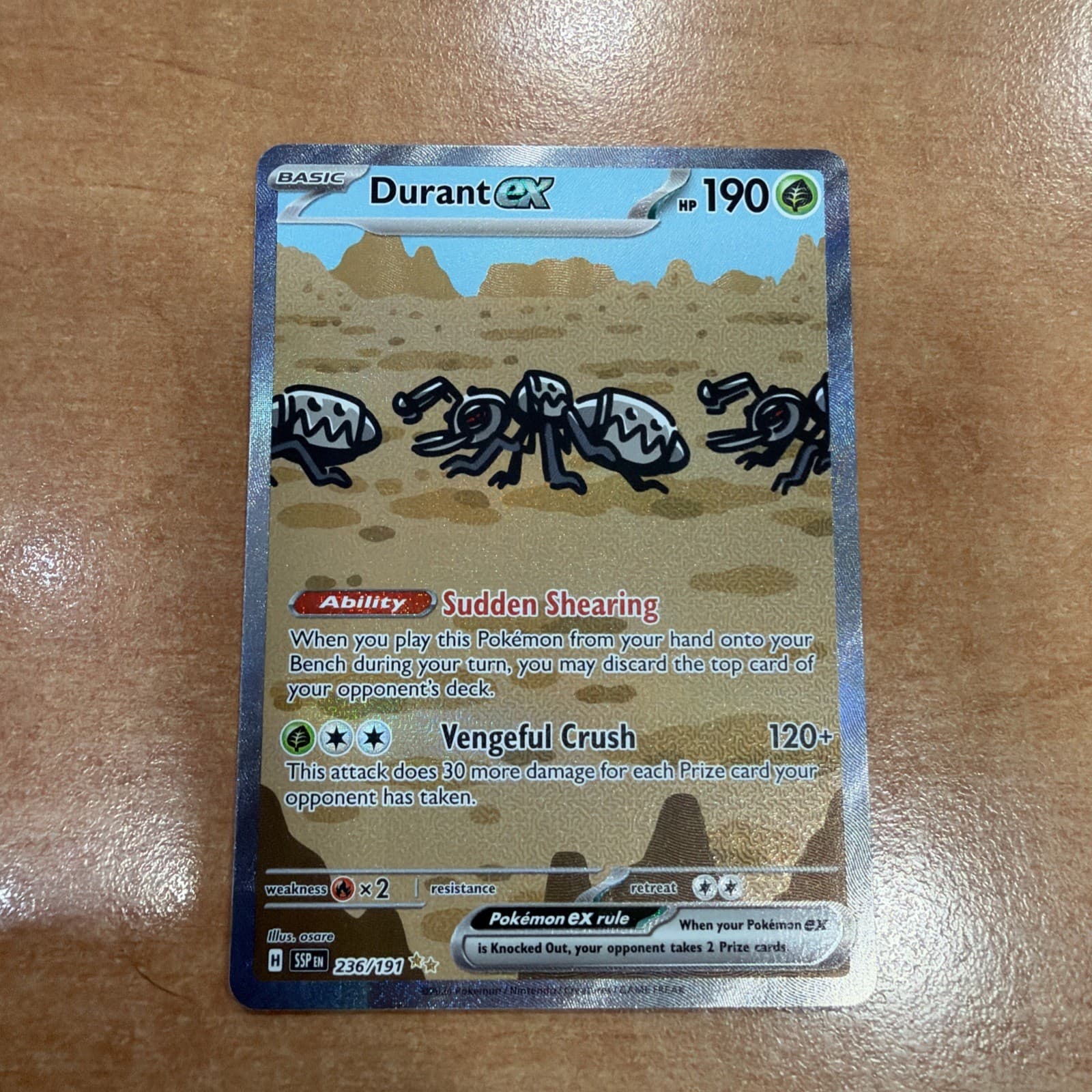 Durant ex 236/191 Special Illustration Rare - Surging Sparks - Pokemon TCG NM/M