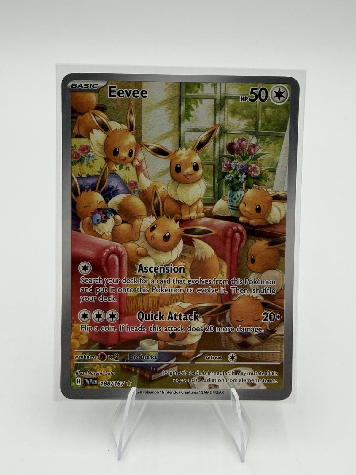 Eevee 188/167 Sv06: Twilight Masquerade Holo Pokémon TCG - NM