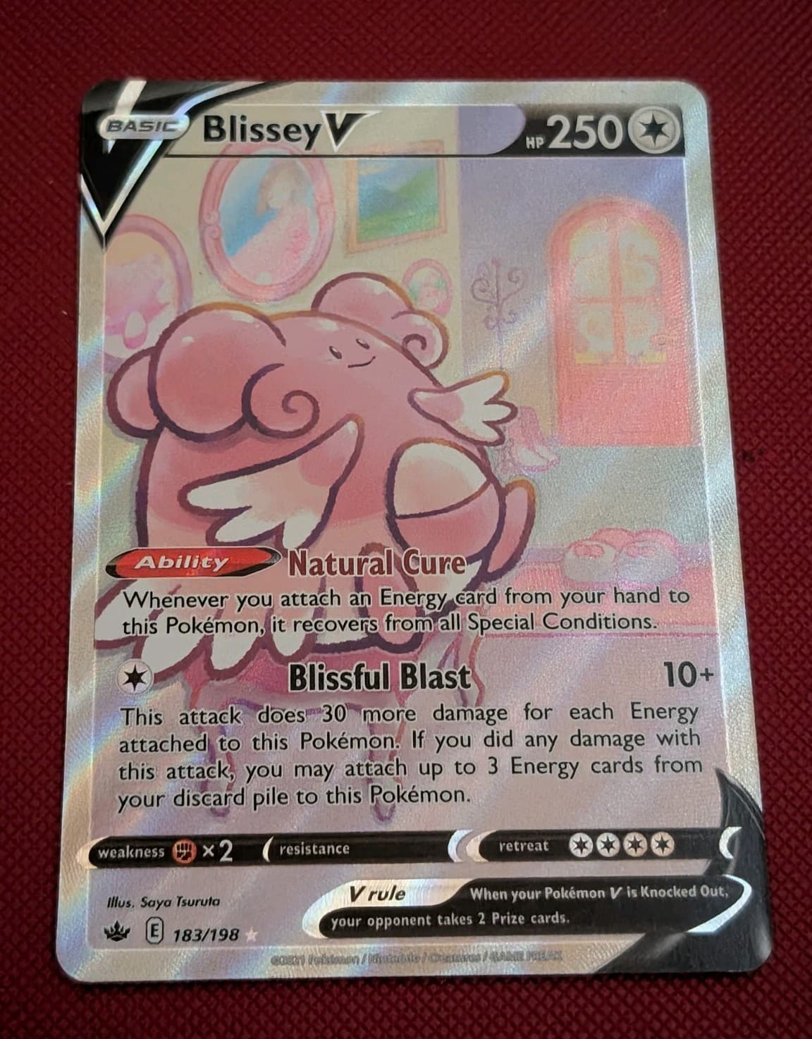 Pokémon TCG - Blissey V - 183/198 Alt Art - Chilling Reign NM
