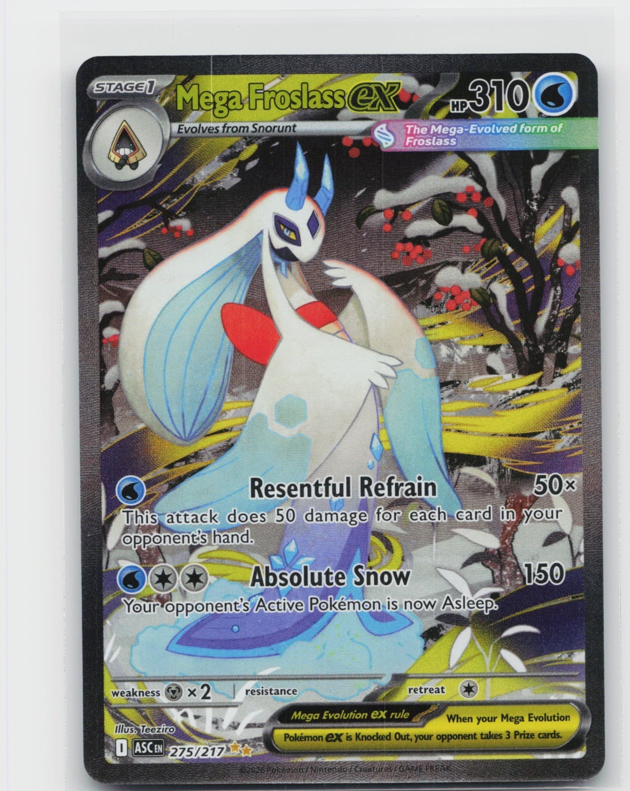 Mega Froslass ex 275/217 ME: Ascended Heroes Special Illustration Rare