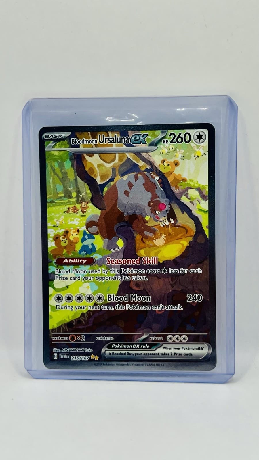 Bloodmoon Ursaluna ex 216/167 Sv06: Twilight Masquerade Holo Mint++