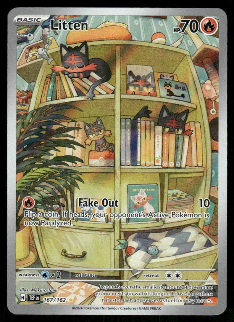 Litten 167/162 Illustration Rare Temporal Forces EN Near Mint