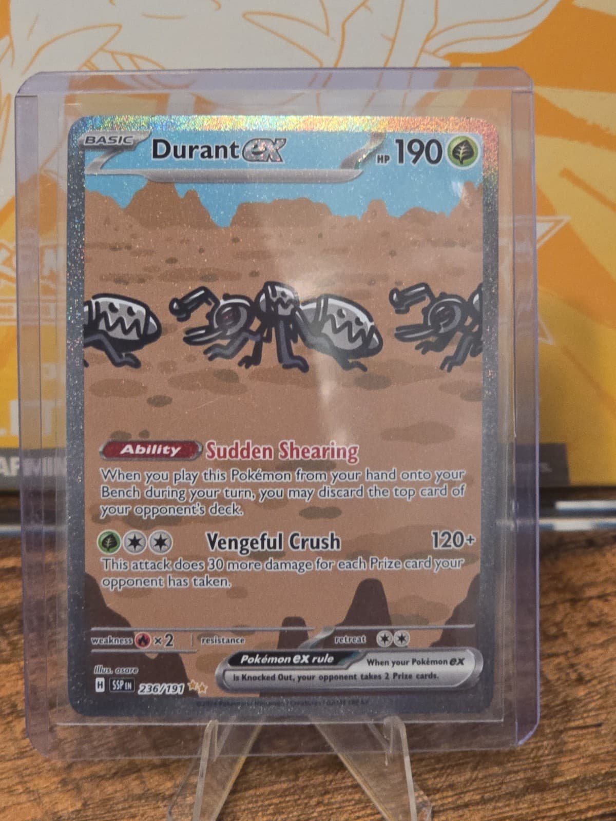 Durant ex 236/191 Special Illustration Rare Surging Sparks SIR Pokemon TCG NM