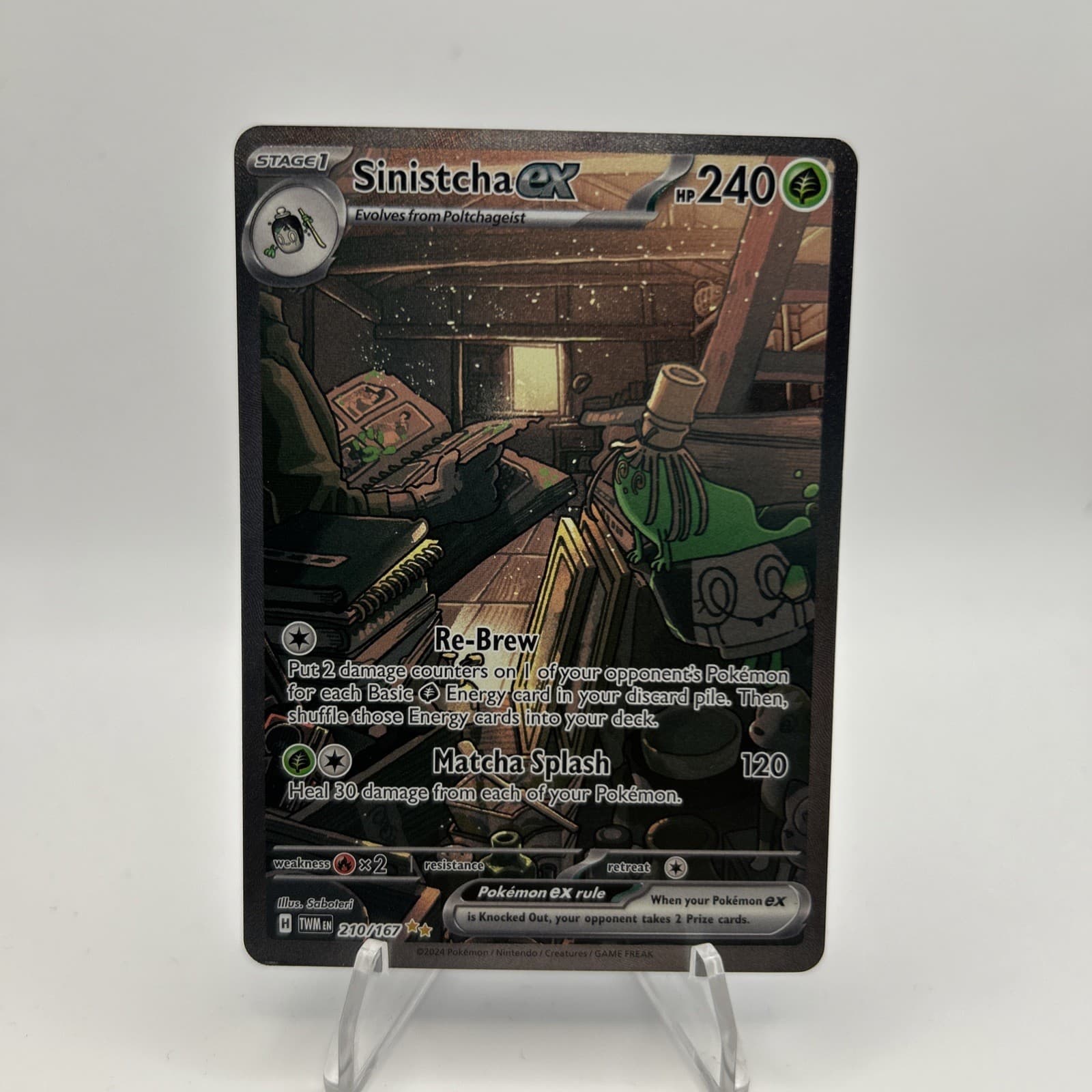 Pokemon Sinistcha ex 210/167 Sv06: Twilight Masquerade LP