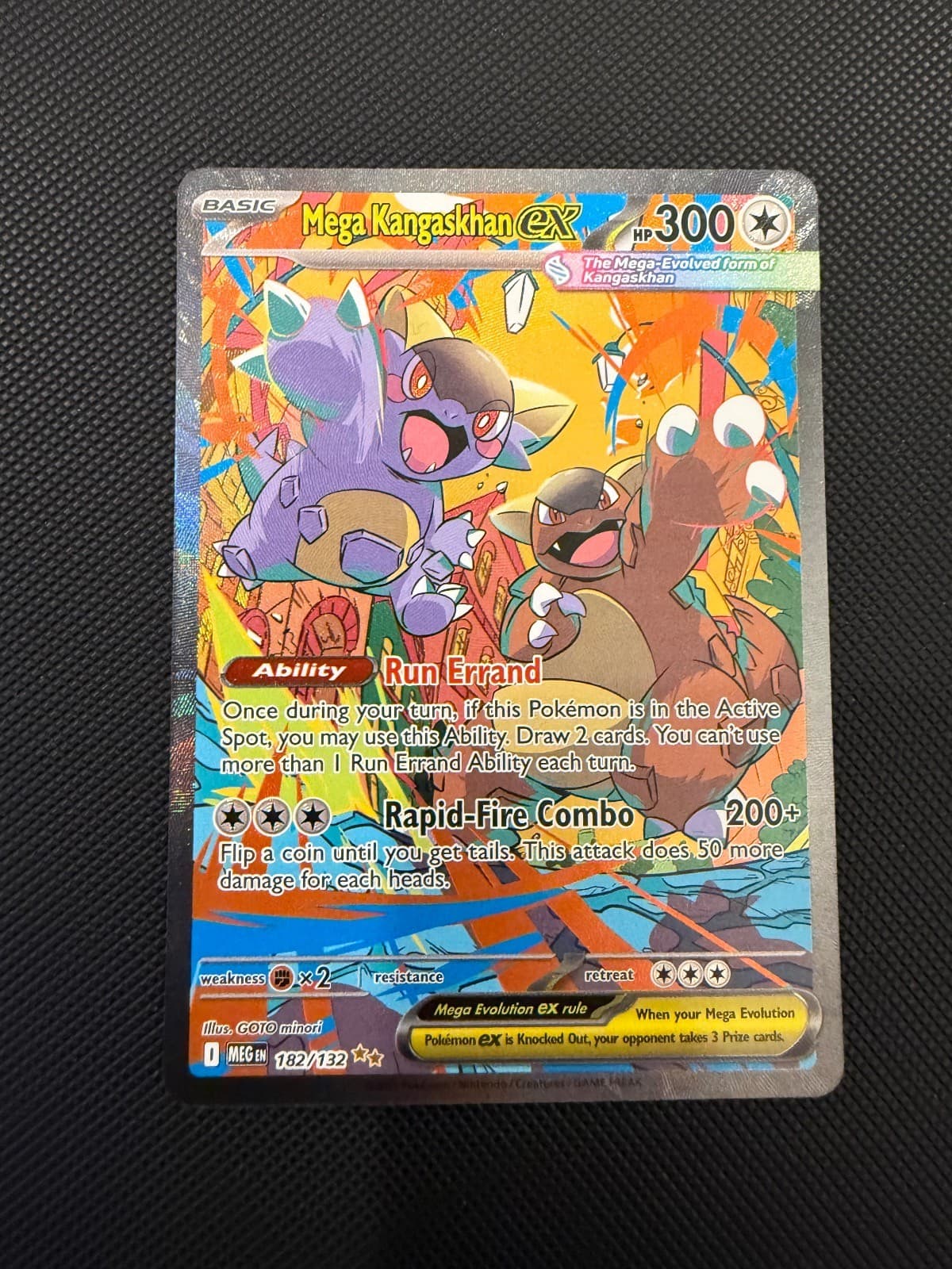 Mega Kangaskhan ex 182/132 Mega Evolution Pokemon Holo NM