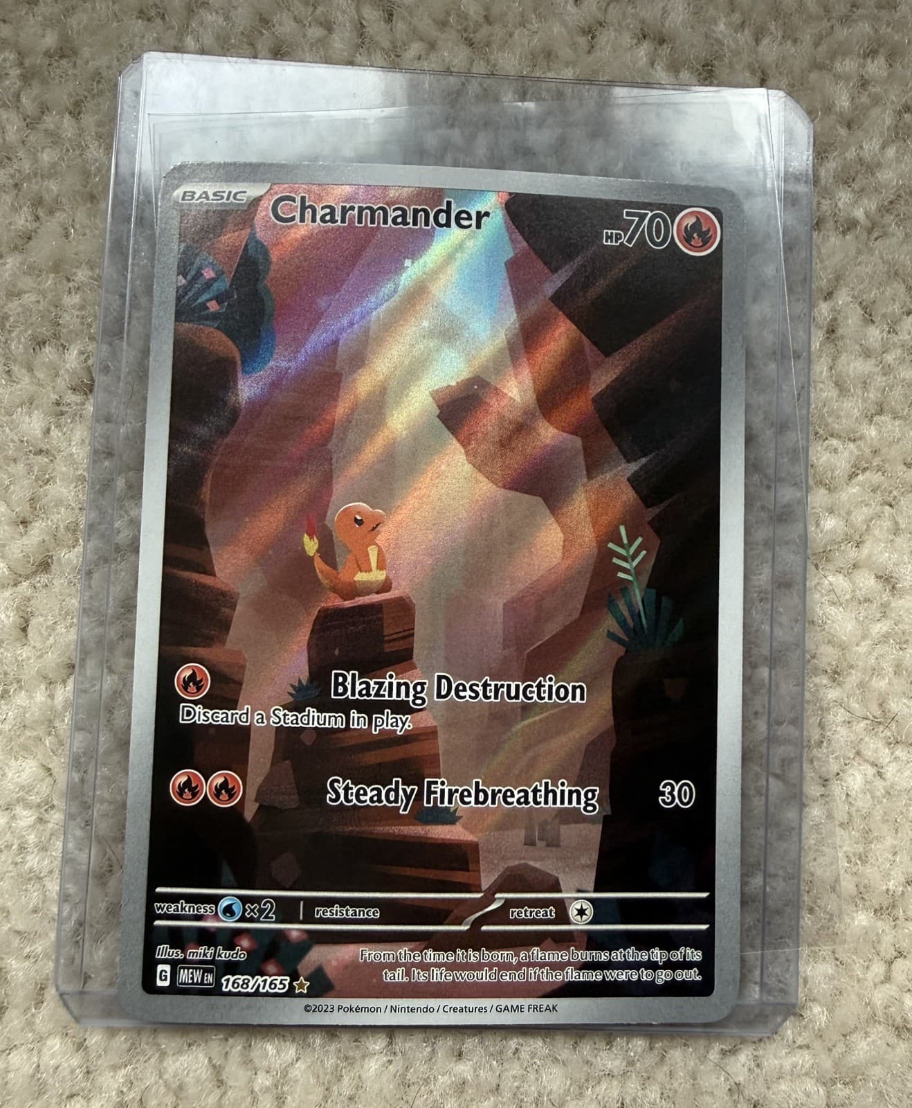 Pokémon Scarlet & Violet: 151 Charmander 168/165 TCG Near Mint English