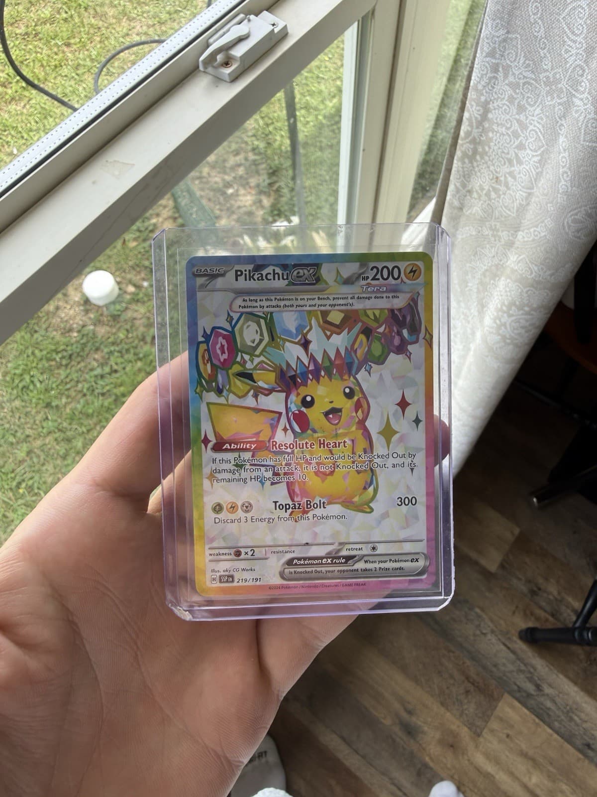 Pokemon Company Pikachu ex 219/191 Scarlet & Violet Promo Full Art Holo EN 2024