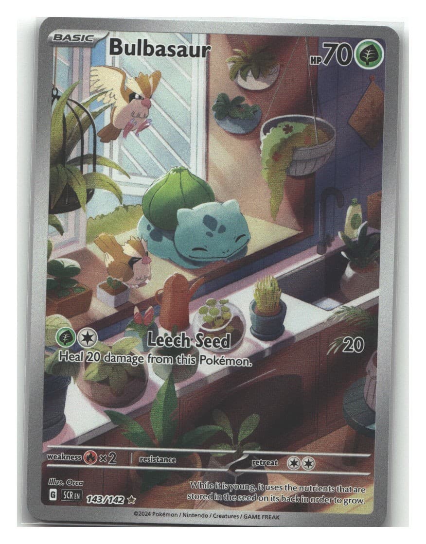 Bulbasaur [SCR - 143/142] Stellar Crown NM - Illustration Rare IR