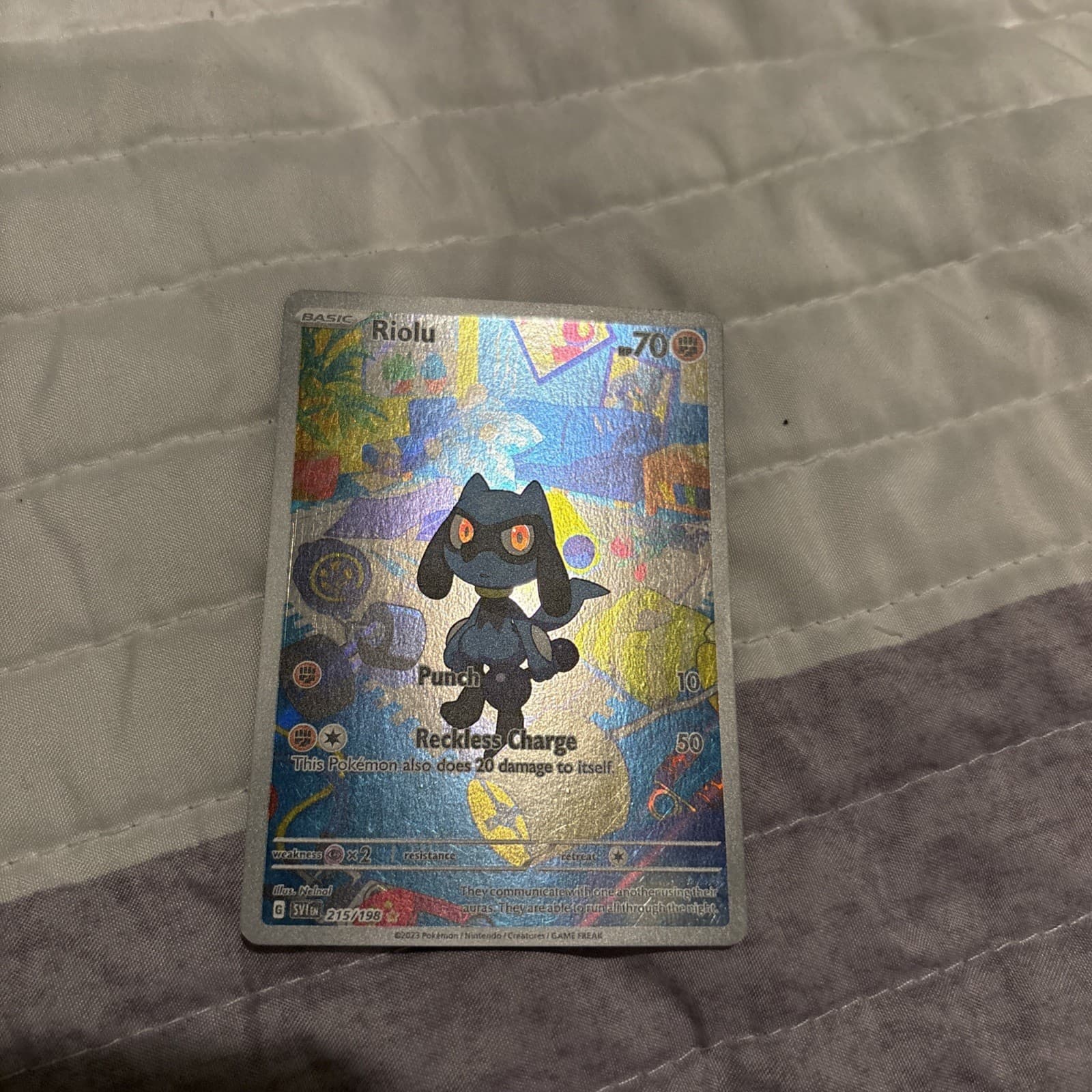 Riolu 215/198 SV01: Scarlet & Violet Base Set Holo