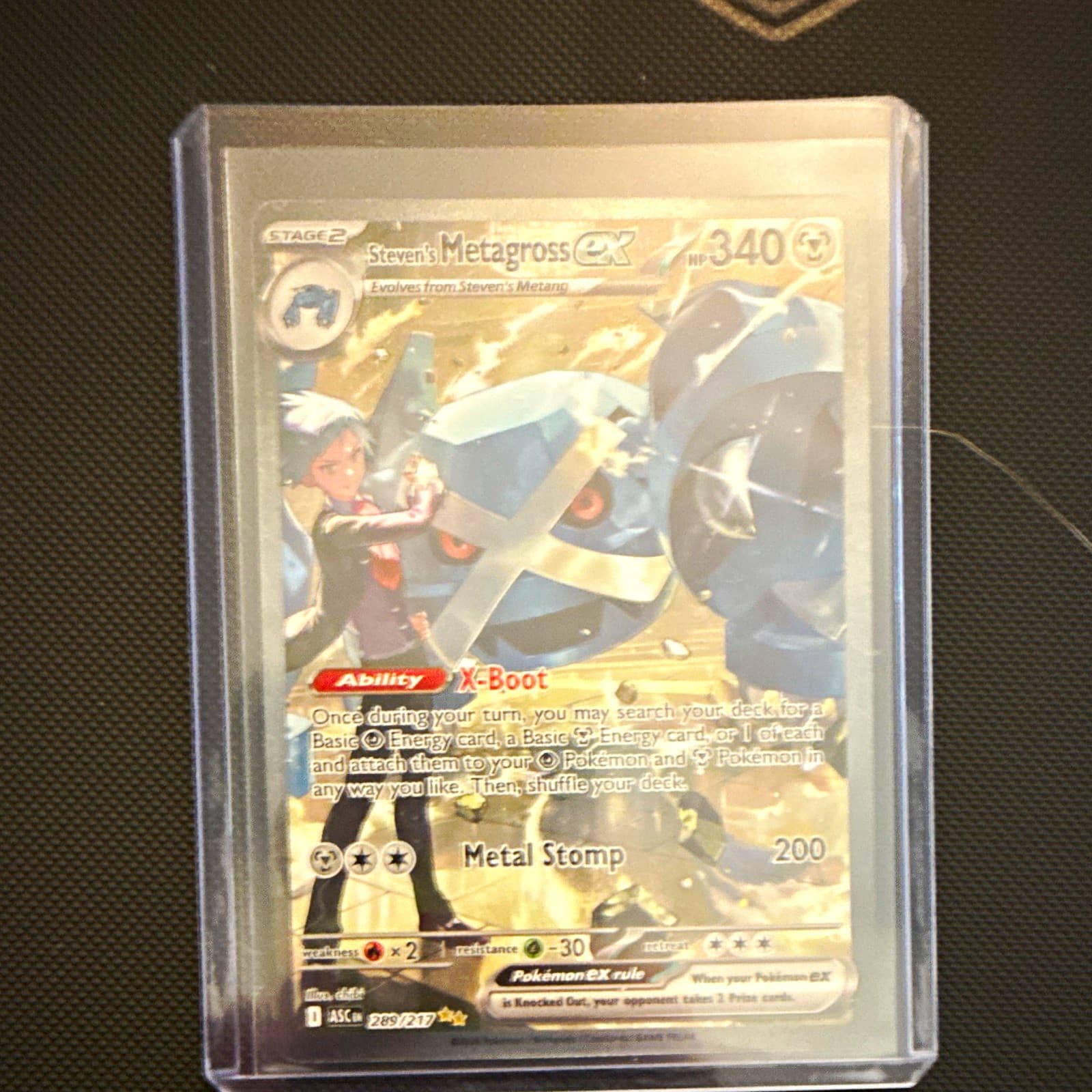 The Pokémon Company Steven's Metagross ex 289/217 SIR Holo Full Art English