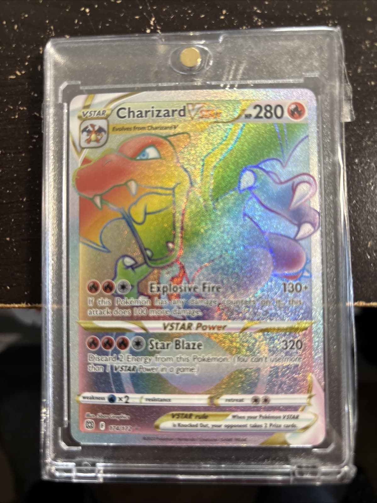 Pokémon Charizard VSTAR 174/172 Swsh09 Brilliant Stars Secret Rare Holo English