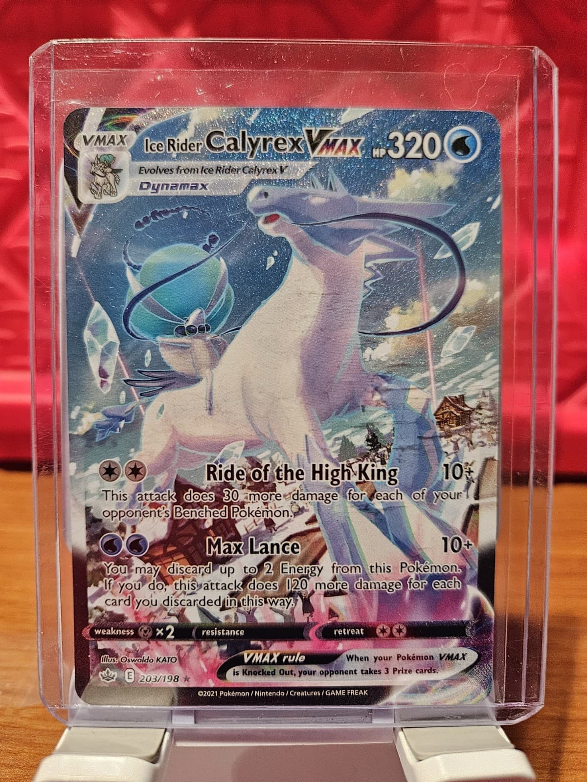Ice Rider Calyrex VMAX (Alternate Art Secret) 203/198 Swsh06: Sword & Shield...