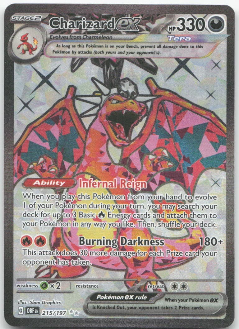 Charizard ex Holofoil [OBF - 215/197] NM Pokemon