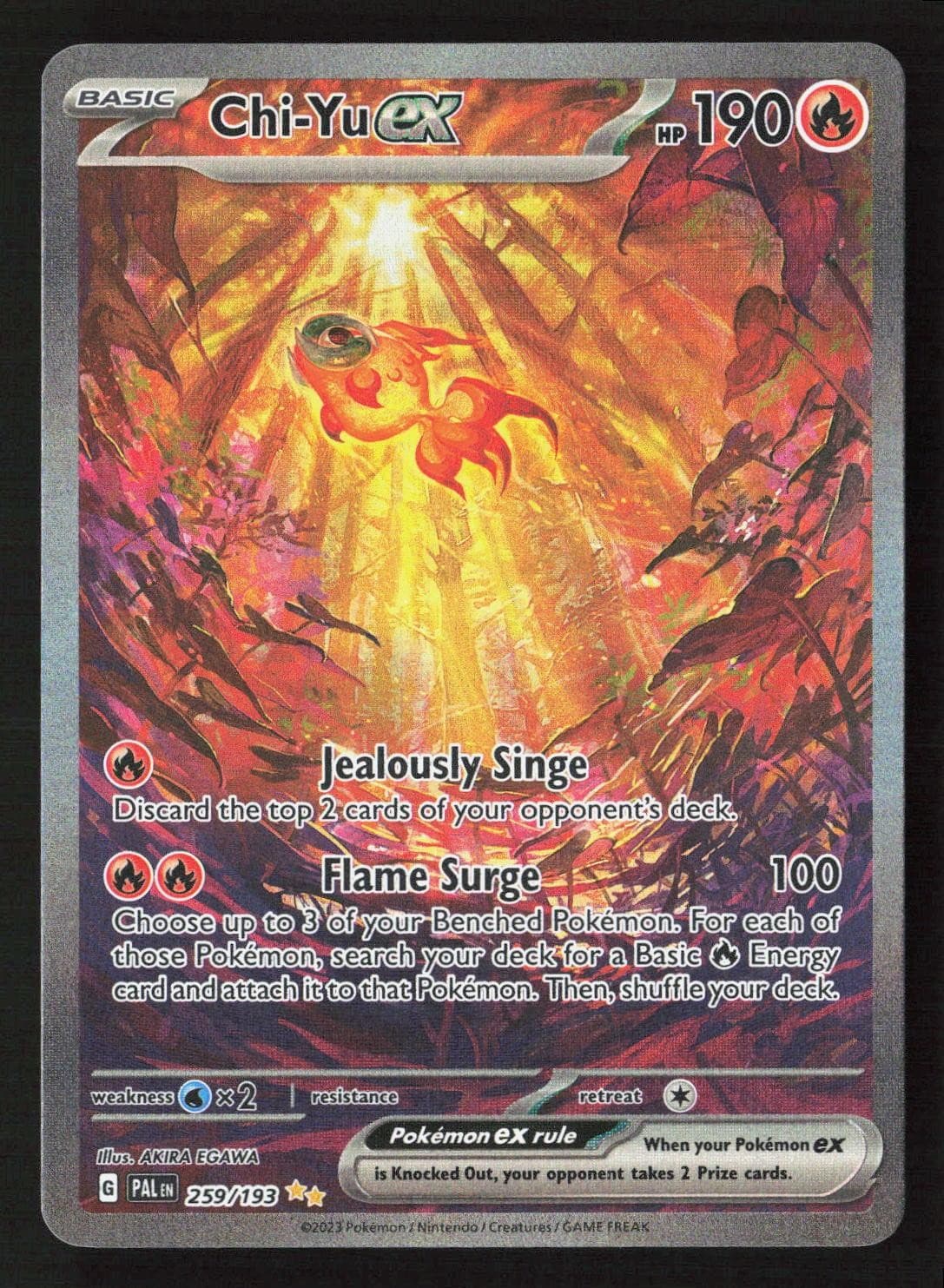 Chi-Yu ex 259/193 Special Illustration Rare Paldea Evolved Pokemon Holo NM