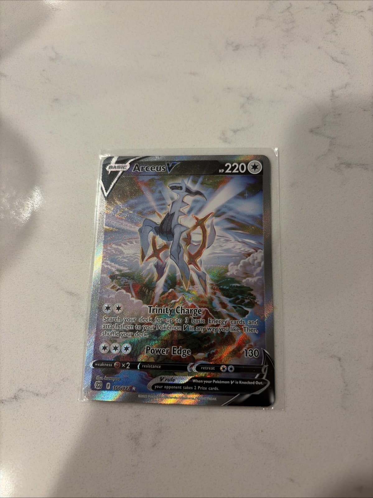 Arceus V (Alternate Full Art) 166/172 Swsh09: Brilliant Stars Holo