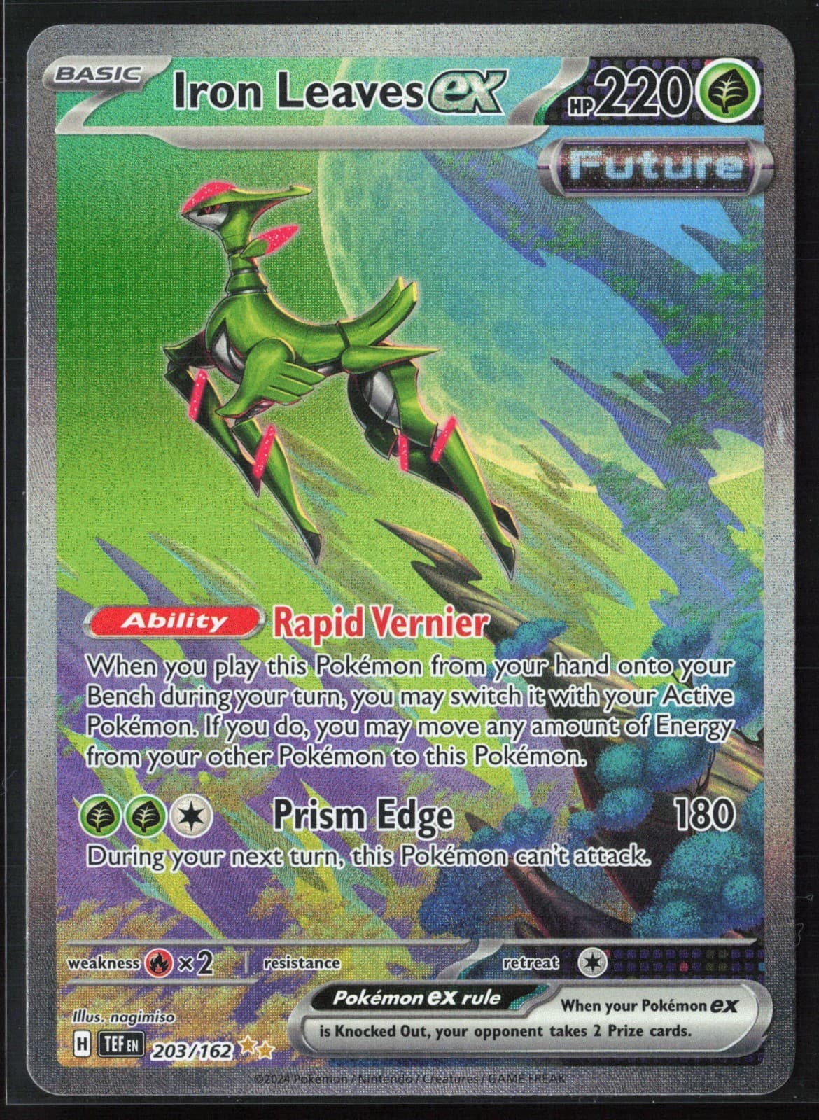Iron Leaves ex - [SV05: Temporal Forces - 203/162] - Holo NM
