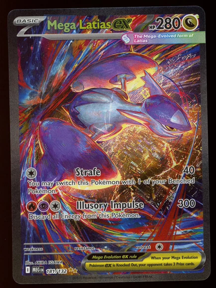 MEGA LATIAS EX 2025 Pokemon Mega Evolution #181/132 Special Illustration Rare
