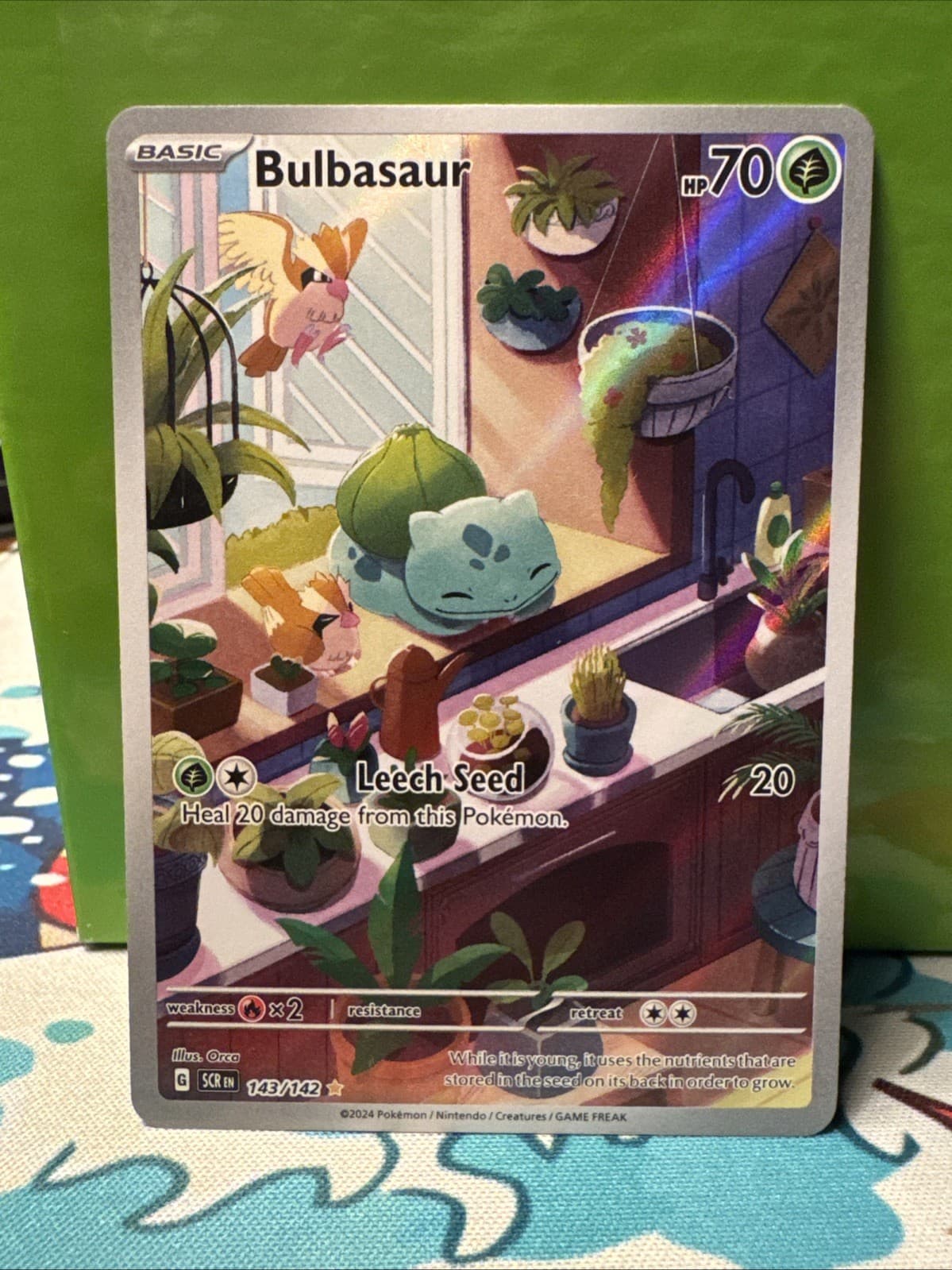 Bulbasaur 143/142 Sv07: Stellar Crown Holo MINT