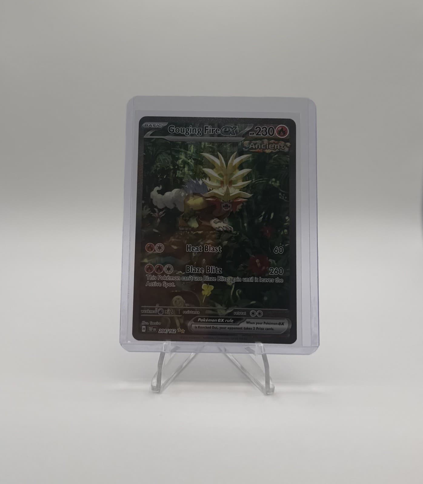 Gouging Fire ex 204/162 SIR Temporal Forces Pokémon Card NM