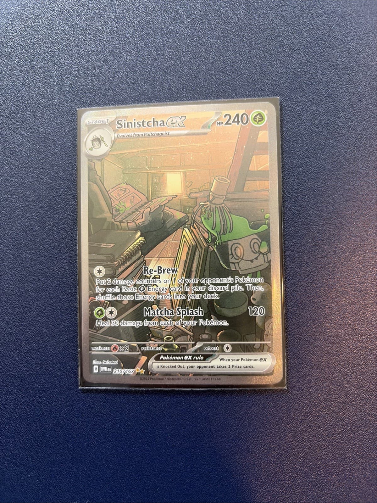 Sinistcha EX 210/167 Twilight Masquerade Special Illustration Pokémon TCG