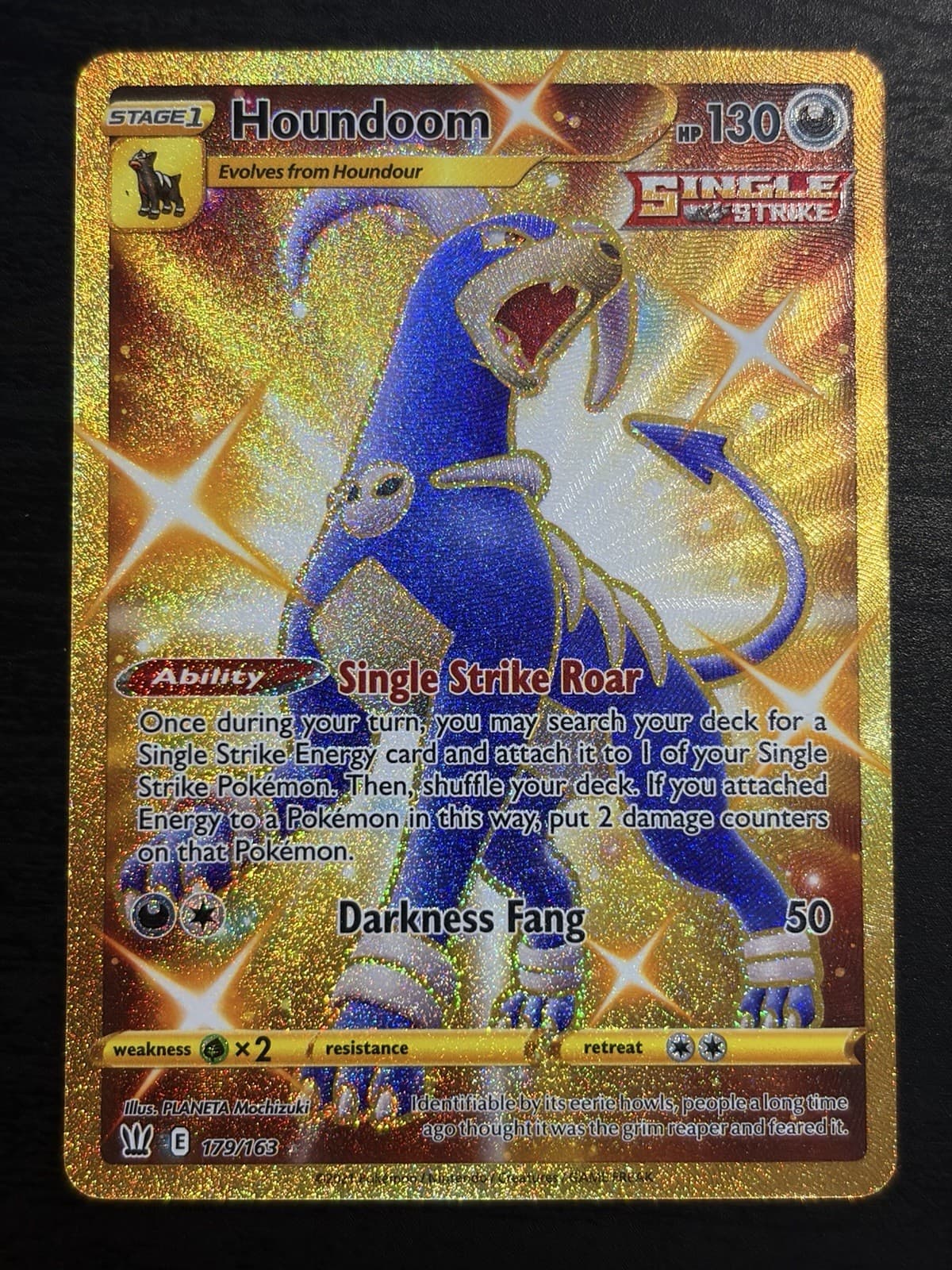 Pokémon TCG Houndoom 179/163 Secret Rare Battle Styles