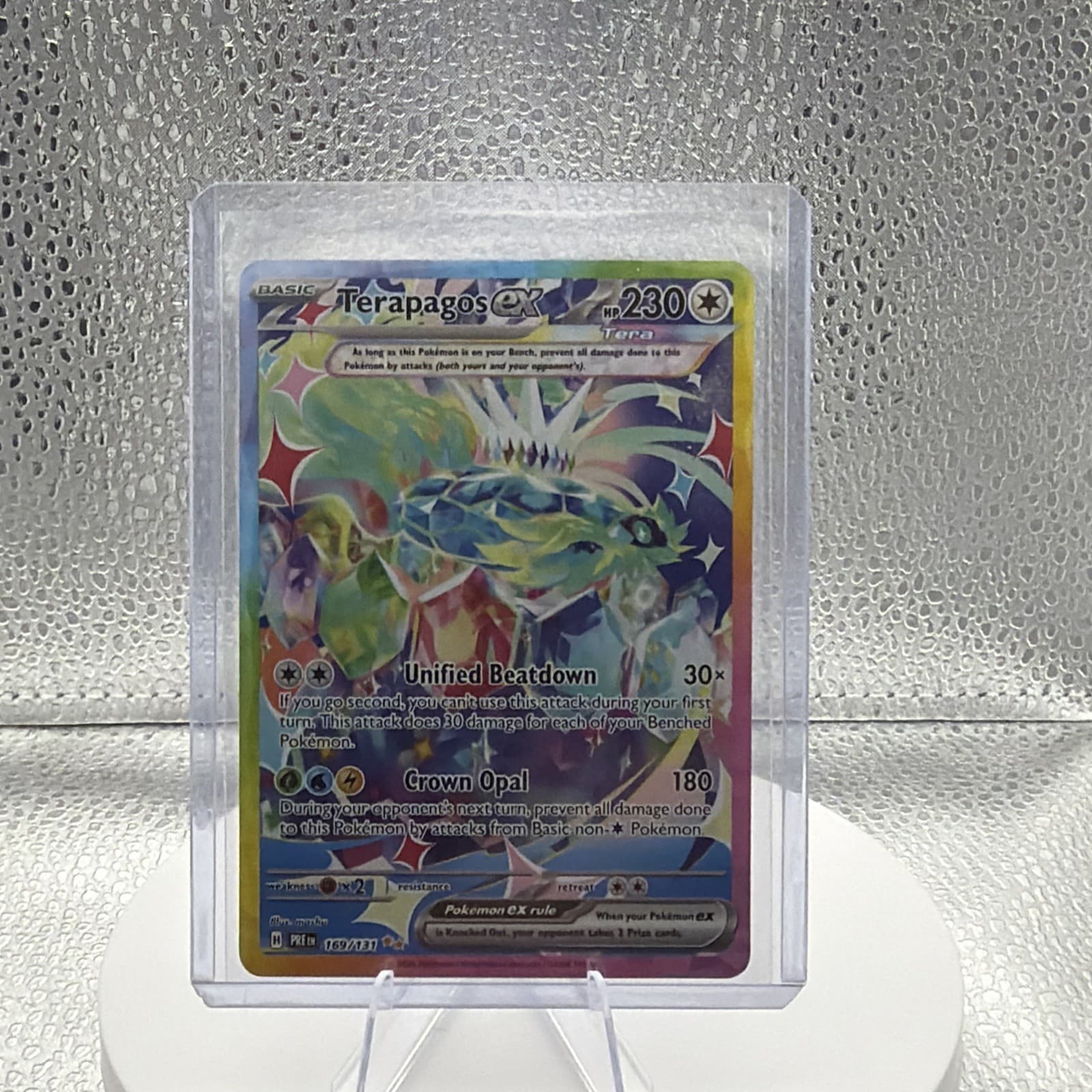 Pokemon TCG: Terapagos ex SIR 169/131 Sv: Prismatic Evolutions Holo - Near Mint