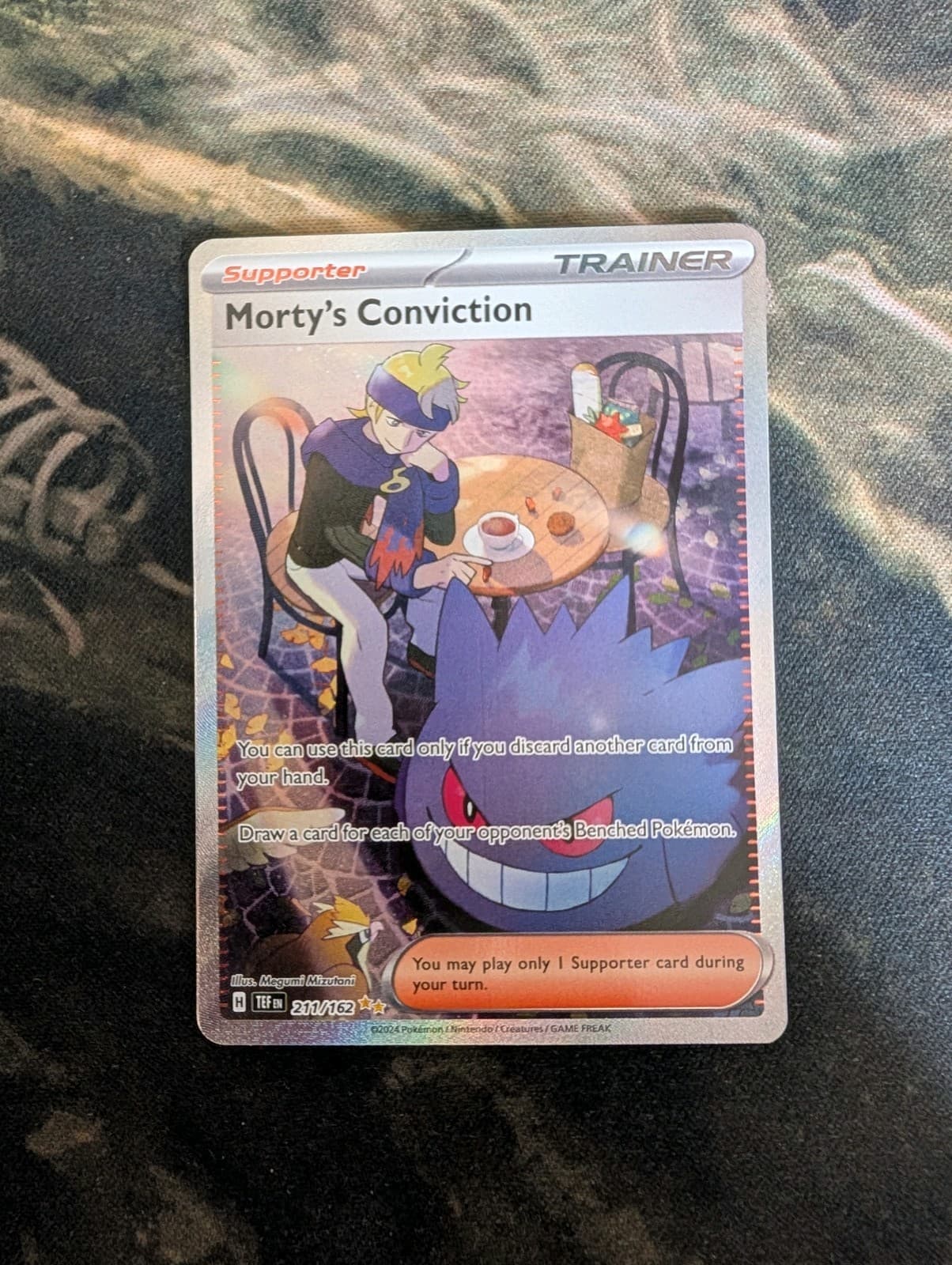 Morty's Conviction 211/162 SV05 Temporal Forces UR Full Art Holo Pack Fresh!