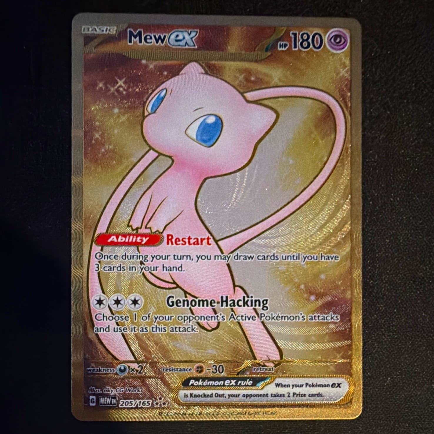 Pokémon Metal Mew ex 205/165 SV Promo Holo Promo EN 180HP 2023