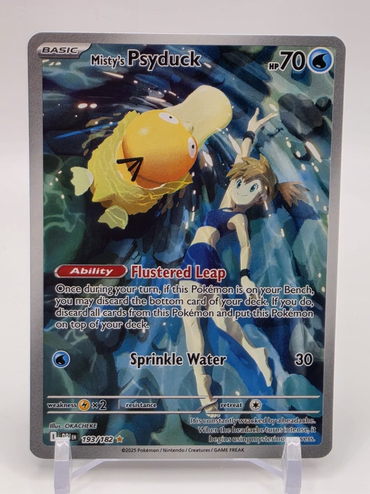 Misty's Psyduck IR 193/182 Destined Rivals Card Pokemon TCG