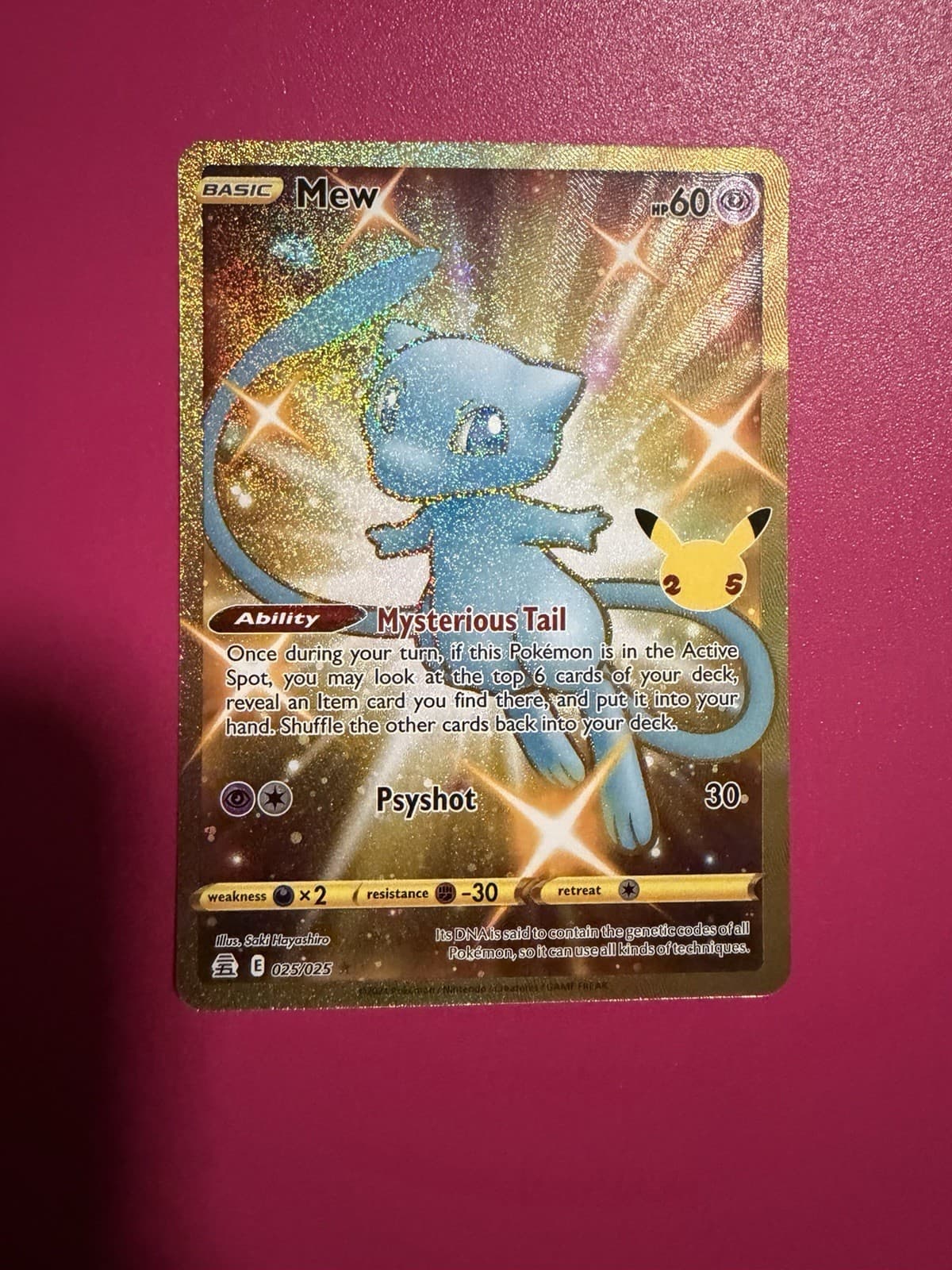 Mew (Secret) 025/025 Celebrations Holo